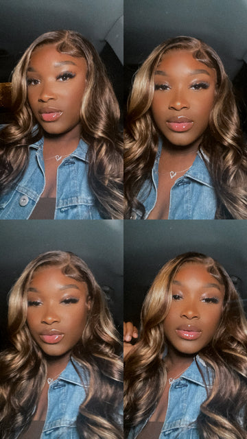 Highlighted Transparent 13x4 Wigs